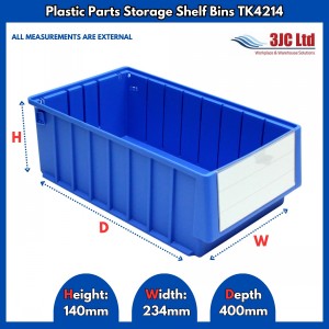 Plastic Parts Shelf Bins TK4214